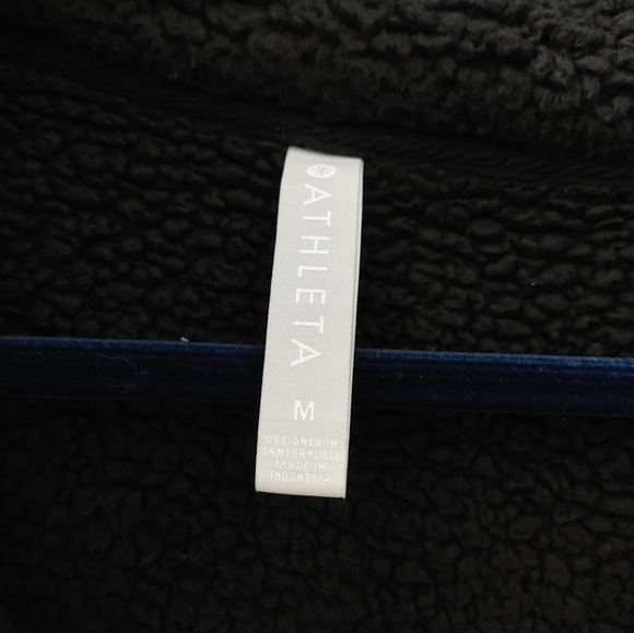 ATHLETA Talus pull over half zip Sherpa fleece sweatshirt - Picture 6 of 8
